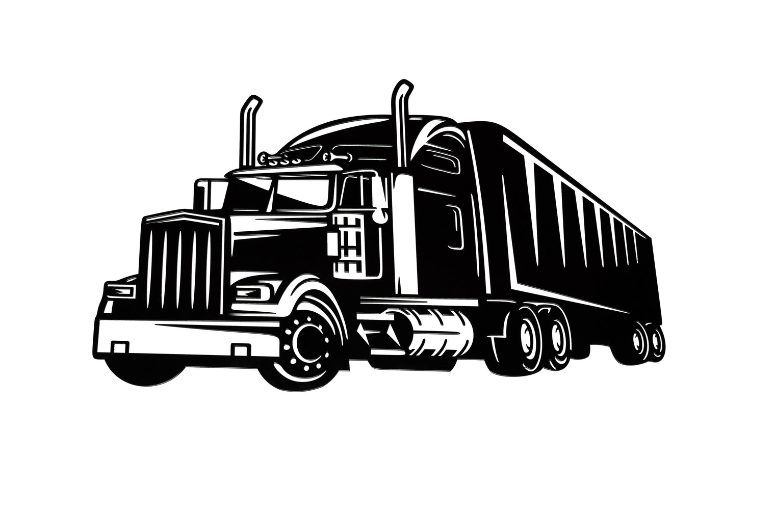 Camion avec remorque