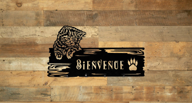 Chat bienvenue avec crochet